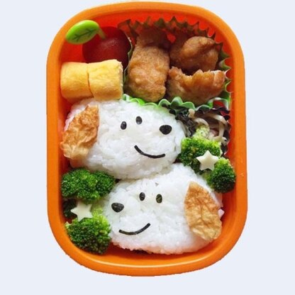 お弁当箱を開けた瞬間の息子の顔を想像しながら、
キャラ弁初心者の私でもすんなりできました(*ﾟvﾟ*)♪
ステキレシピをありがとございました～♪(o≧∇≦)o♪